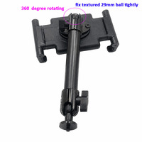 Support de téléphone et tablette portable pour voiture avec fixation à 14 vis et clip pour Jeep, avec rotule en aluminium de 20 mm et bras de 7 pouces, pour montage sur camion