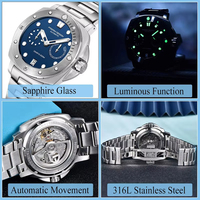 Pagani Design PD-1767 1767 Marken-Edelstahl-Armbanduhr Wasserdichte Luxus Automatische Mechanische Armbanduhr für Herren Reloj