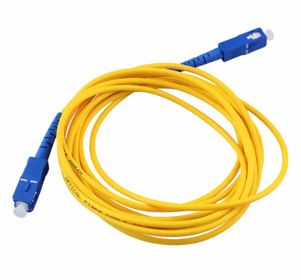 Cheap Wholesale 1m 2m 5m 10m SC UPC to SC UPC Simplex Single Mode 2.0mm Bend Insensitive Fiber Optic Patch Cable Cord