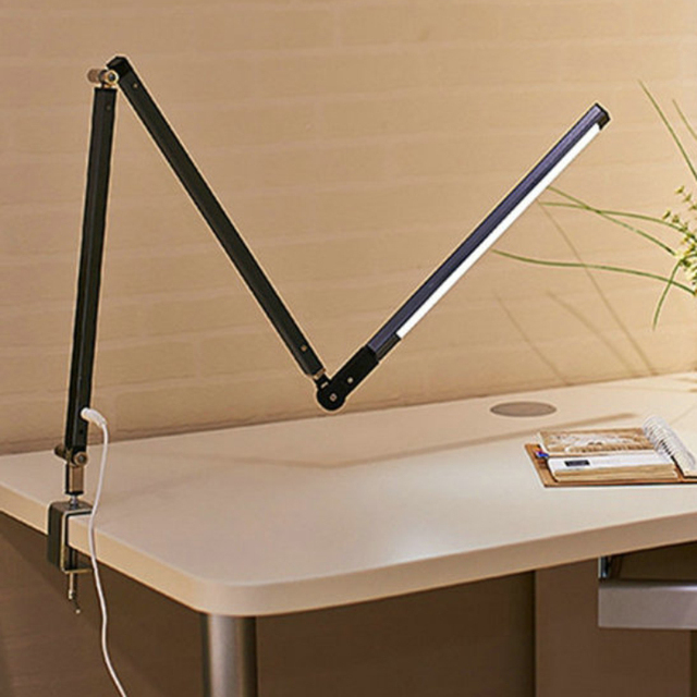 Foldable Swing Arm Desk Lights Dimmable LED Table Lamp Eye Care Beam Balance Office Computer Eye Protector Lighting