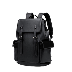 Wholesale Leather PU Backpack Men Black Laptop Computer Backpack Large Capacity Business Ladies Retro Leisure Travel Backpack