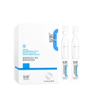 Private Label 30Tubes Face Skincare Professional Type III Collagen Ampoules After Mesotherapy Repair
