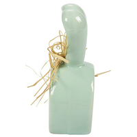 Ensemble de 4 anneaux de serviette en céramique pastel en forme de lapin de Pâques, porte-serviettes pour le déjeuner et le dîner de fête