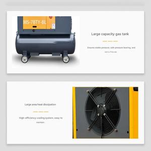 Integrated Magnet VFD Air Compressor Industrial Rotary <b>Screw</b> Air Compressor for Mining and Construction - Product Image 6