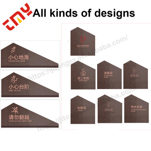 De público Matt acabado cepillado <span class=keywords><strong>grabado</strong></span> seguridad Piso mojado placa advertencia signo de Metal Hotel para restaurante - Product Image 6