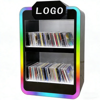 Support d'affichage LED en acrylique SHP pour albums musicaux, support lumineux pour vinyle et CD combinés