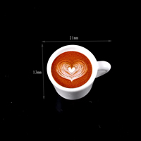 Ensemble de tasses à café en résine miniature pour maison de poupée, simulation de latte, nourriture et boissons miniatures, modèle de scène de salon
