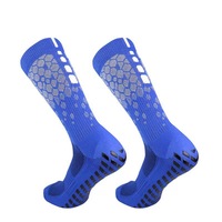 Chaussettes de football professionnelles respirantes personnalisées avec points en caoutchouc antidérapants, vente en gros en usine