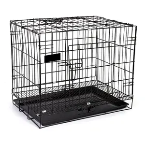 Popular jaula azul grande para perros, Perrera de metal, caja transportadora para mascotas S Heavy M Heavy Xl, caja pesada para perros, jaula para mascotas