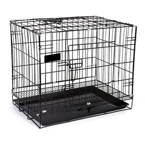 Beliebte blaue große Hunde käfig Metall Zwinger Haustier Träger Box S Heavy M Heavy Xl Schwere Hunde box Pet Cage