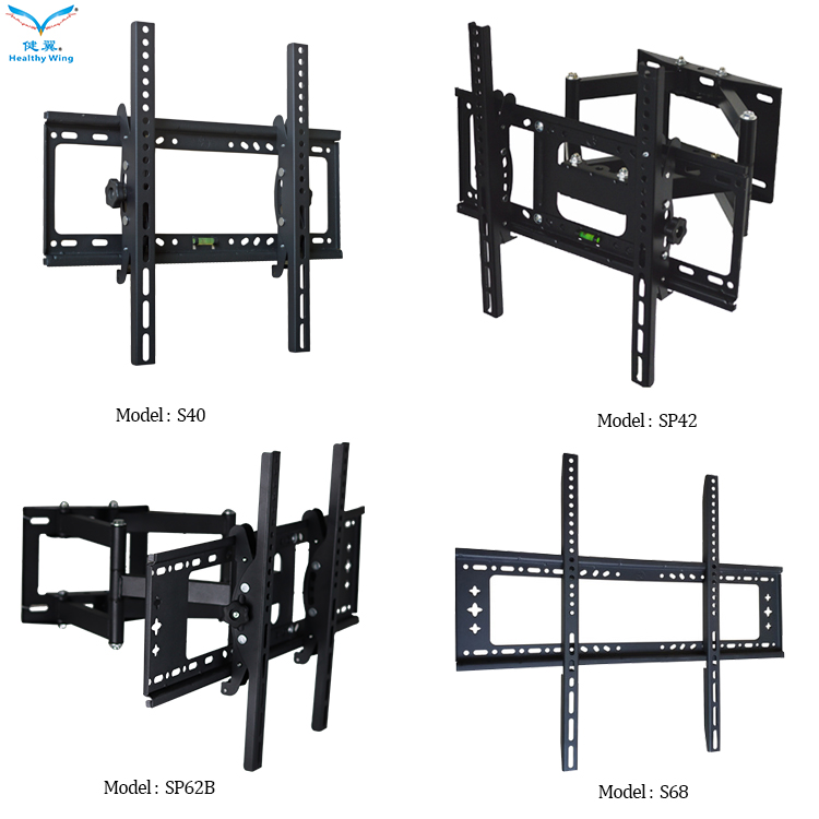 Wholesale Oem Motorized Folding Skyworth Lcd Stand Wall Mount Brackets Vesa Electric Full Motion Tv Hanger support Wall Mounts