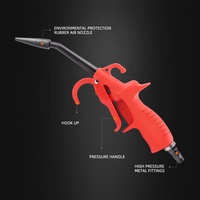 Pistolet à air comprimé haute puissance SPTA 100 mm, poignée en caoutchouc antidérapante, buse de précision multi-usages pour le detailing automobile et le nettoyage des ordinateurs