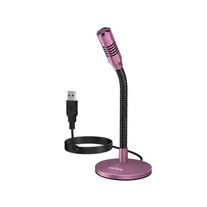 Fifine-Mini micrófono de cuello de cisne Usb, micrófono micro Usb para dictado y grabación, K050 de escritorio al por mayor