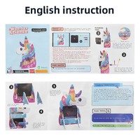 Kit de bricolage transfrontalier le plus vendu : Kit d'assemblage de jouets technologiques STEM faits main, Pack de matériaux en papier pour horloge à construire soi-même (0-3 mois)
