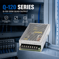 Alimentation à découpage triple sortie 120W 5V 12V 24V Q-120D, SMPS AC/DC à quatre sorties pour équipement de contrôle industriel