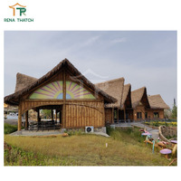 Toiture en feuilles de palmier synthétique Bali de haute qualité, bonne flexibilité, chaume artificiel pour chalet, gazebo