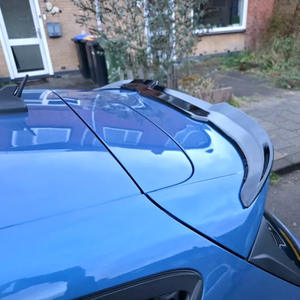 Aileron de coffre arrière Ford Fiesta MK8 ST STline 2019 2026, noir brillant, texture carbone, ABS, style bec de canard - Product Image 3