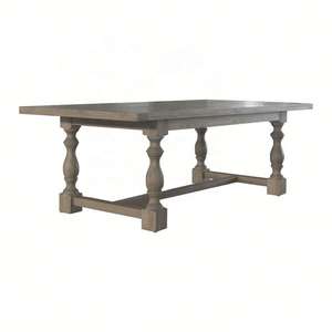 <span class=keywords><strong>Table</strong></span> de banquet rectangulaire rustique en chêne massif, style antique français, pour mariage, salle à manger, cuisine, extérieur, fête, D1840-180 - Product Image 5