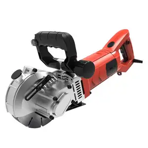 Máquina ranuradora de pared OEM 220V 4000W con hojas de sierra de 5 piezas, cazador de pared 4800W con guía láser, máquina ranuradora de 6500rpm