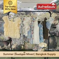 Vêtements d'occasion de qualité supérieure sélectionnés, marché thaïlandais, hauts d'été usagés, vente en gros, usine de Bangkok, vêtements d'occasion premium en vrac