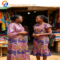Kain Organza Batik Afrika 100% Katun Baru Anti-Pil untuk Pakaian Bayi/Laki-laki/Perempuan Pria Wanita