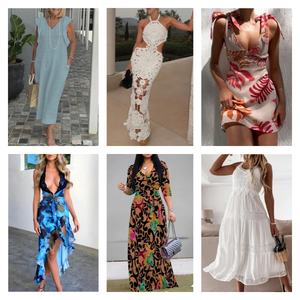 Vestidos Elegantes de Alta Calidad para Mujer, con Logotipo Personalizado, Estampado Floral, Vestidos Casuales en Existencia - Product Image 2