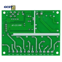 Interrupteur à distance sans fil RF intelligent à plusieurs canaux DC 12V 24V 36V 10A 433MHz, récepteur de relais + émetteur métallique 4CH