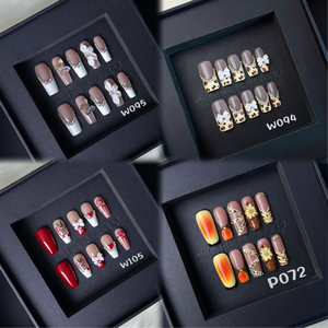 للبيع بالجملة اضغط على الأظافر من موردي شركة تصنيع المعدات الأصلية أظافر بأطراف طبيعية اضغط على تابوت أظافر إصبع صناعي - Product Image 4