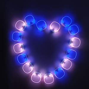 Pulsera luminosa de silicona con luz led, brazalete con luz LED DMX controlado a distancia