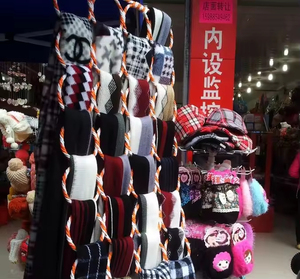 Retail Display Rattan Weaving 28 Ring Ropes Racks Foldable Neckties Scarves Circles Shelves Home Accommodating for Clothing - Product Image 5