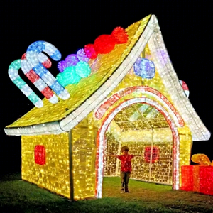 Luces Decorativas Navideñas con Motivos de Casas para Centros Comerciales, Parques Temáticos, Plazas de Ciudades, Resorts y Exhibiciones de Eventos Festivos - Product Image 1