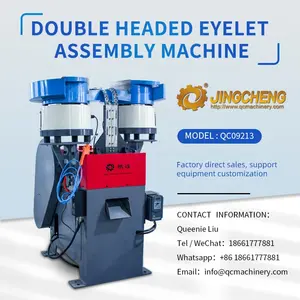 Qingdao Premium Manufacturer Export Double Headed Eyelet Button Assembly Machine