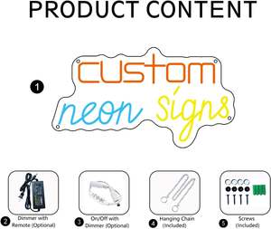 Luz LED de Neón Personalizada, Decoración de Pared con Atenuación Gradual e Impermeabilidad IPX3 para Bodas, Fiestas, Hogar y Negocios - Product Image 5