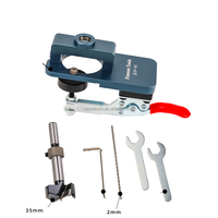 Gabarit de perçage pour charnières de 35 mm pour la menuiserie, le bricolage, le travail du bois, guide de localisation et gabarit d'installation de charnières dissimulées, support OEM personnalisable