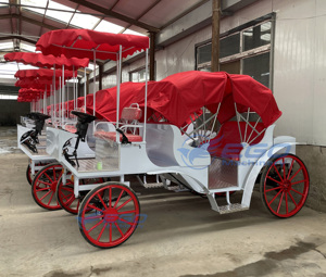 Carruaje de Paseo Eléctrico Silencioso de Alta Calidad con Ruedas de Goma Sólida, Estilo Cenicienta, para Bodas y Eventos - Product Image 5