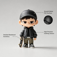 Figuras de Plástico de Niño, Fabricación OEM ODM, Figuras Personalizadas en 3D de PVC, Figura de Acción Coleccionable, Juguete de Niño para Decoración y Regalo