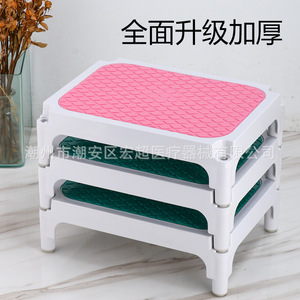 Taburete apilable de ABS para exámenes hospitalarios, antideslizante, de una/doble capa. - Product Image 3