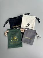 Pochette en velours Lisle vert foncé avec cordon de serrage et estampage doré, sac en velours à cordon pour bijoux et cadeaux, sac de rangement