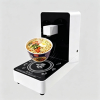 Cuiseur à nouilles commercial avec sortie d'eau chaude et cuisinière à induction, 3 menus prédéfinis, sécurité en veille automatique pour les magasins de proximité