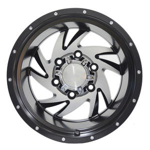 Roulements, moyeux de roues pour voiture, <span class=keywords><strong>15</strong></span> <span class=keywords><strong>pouces</strong></span>, alliage d'aluminium noir, 4x4, vente en gros, <span class=keywords><strong>jantes</strong></span> en fonte pour SUV - Product Image 2