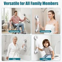 Barre d'appui antidérapante à ventouse pour personnes à mobilité réduite, accessoires de salle de bain, main courante de sécurité pour personnes handicapées, barres d'appui personnalisées pour la douche
