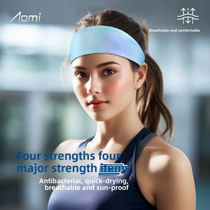 Bandeaux de transpiration élastiques personnalisés Hommes Femmes Bandeau de <span class=keywords><strong>sport</strong></span> de yoga Tennis Football Basketball <span class=keywords><strong>Cheveux</strong></span> de course - Product Image 3