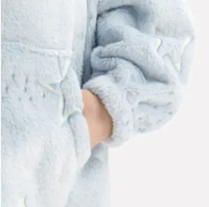 Свободный свитшот легкий вес одеяло Толстовка для От 7 до 10 лет