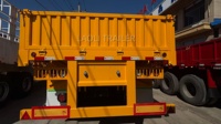 Semi-remorque à ridelles latérales en acier de 80 tonnes, 4 essieux, haute résistance, avec ridelles amovibles, équipée de train de roulement JOST, sortie d'usine