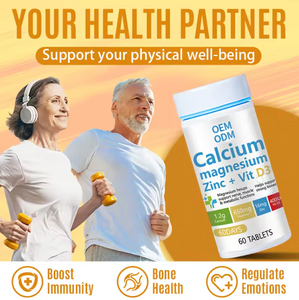 Comprimés OEM Calcium Magnésium Zinc Vitamine D3 avec capsules de Vitamine D3 pour la santé osseuse, la maintenance immunitaire et le soutien osseux – Supplément - Product Image 3