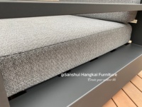 Hangkai Outdoor Allwetter-Wasserdichtes Aluminium-Sofa für Hof, Garten, Hotel, Villa - Sofagarnitur
