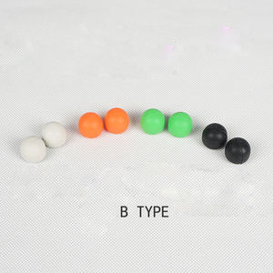 Par 2PCs Pack Drumstick Practice Tip Protectores silenciosos de silicona Accesorio para instrumentos musicales - Product Image 5