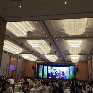 <span class=keywords><strong>Lustre</strong></span> Led moderne personnalisé K9 grand Foyer grand hôtel <span class=keywords><strong>Lustre</strong></span> en cristal - Product Image 3