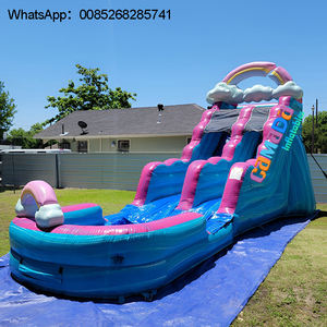 Chine usine toboggan toboggan gonflable en vinyle PVC à usage intensif prix bon marché toboggans de château sautant pour les locations de fêtes - Product Image 1