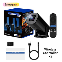 Mini Proyector de Juegos HCS350 U1, Control Remoto 2.4g, 200 ANSI, 36000 Juegos, Portátil, Android 14, Cine en Casa, Proyector Inteligente 720P 1G+8G